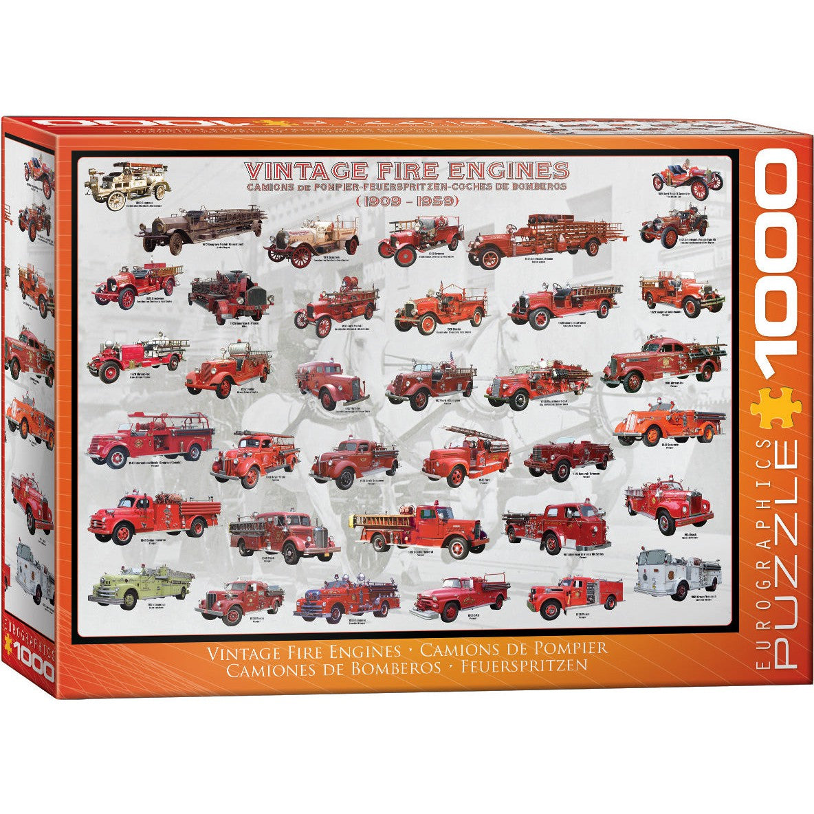 Vintage Fire Engines 1000 Piece Jigsaw Puzzle Eurographics Puzzle Merchant