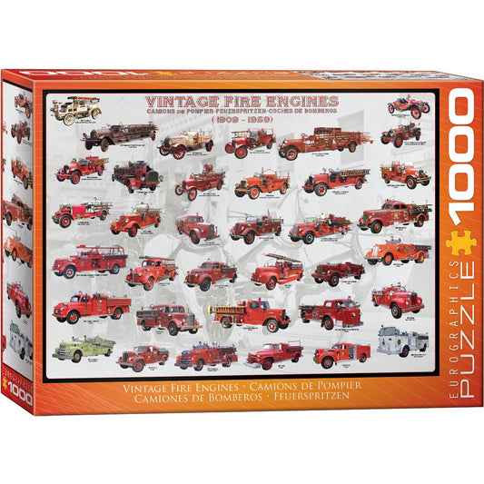 Vintage Fire Engines 1000 Piece Jigsaw Puzzle Eurographics Puzzle Merchant