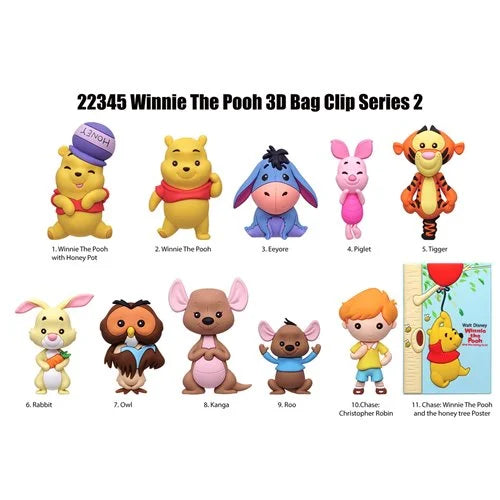 Winnie the Pooh Series 2 3D Foam Bag Clip Moliner Games