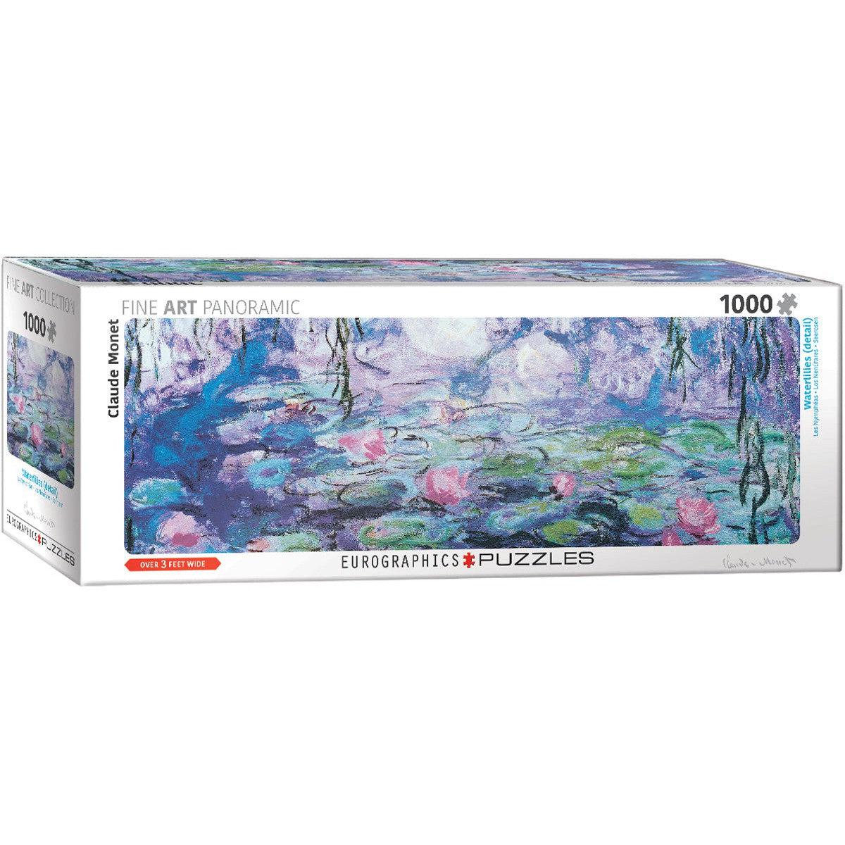 Water Lilies 1000 Piece Panoramic Jigsaw Puzzle Eurographics Puzzle Merchant