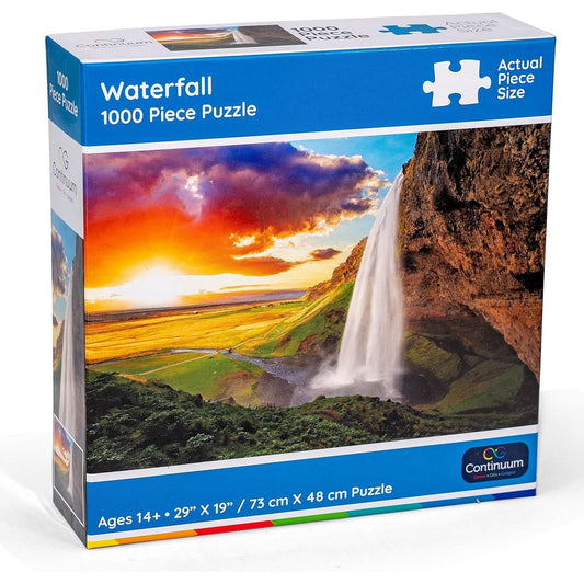 Waterfall 1000 Piece Jigsaw Puzzle Continuum Puzzle Merchant