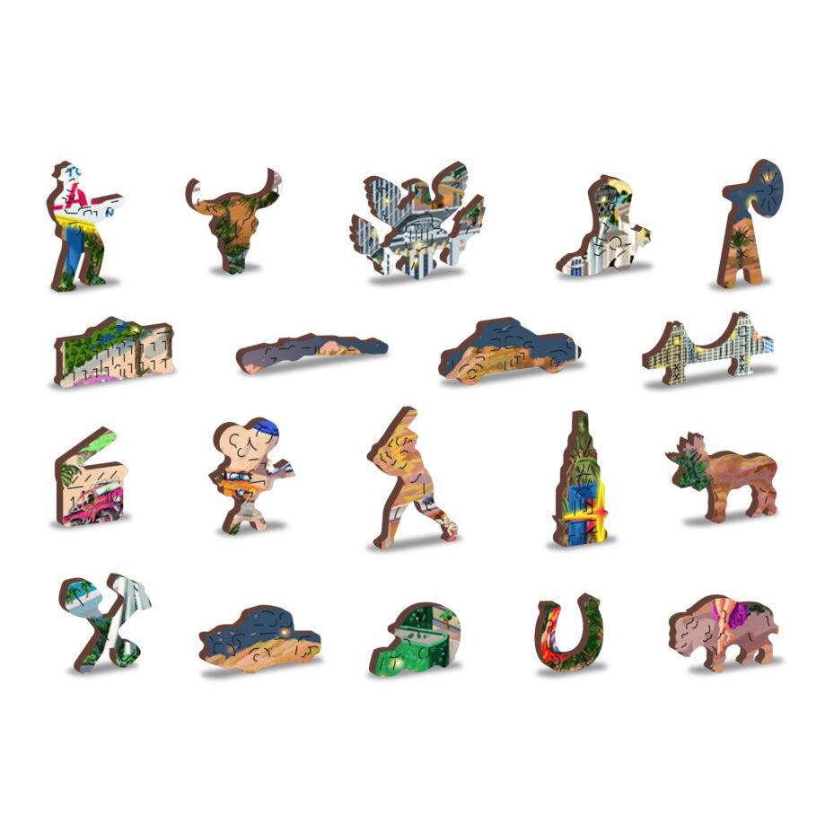 Welcome to Las Vegas 505 Piece Wood Jigsaw Puzzle Wooden City