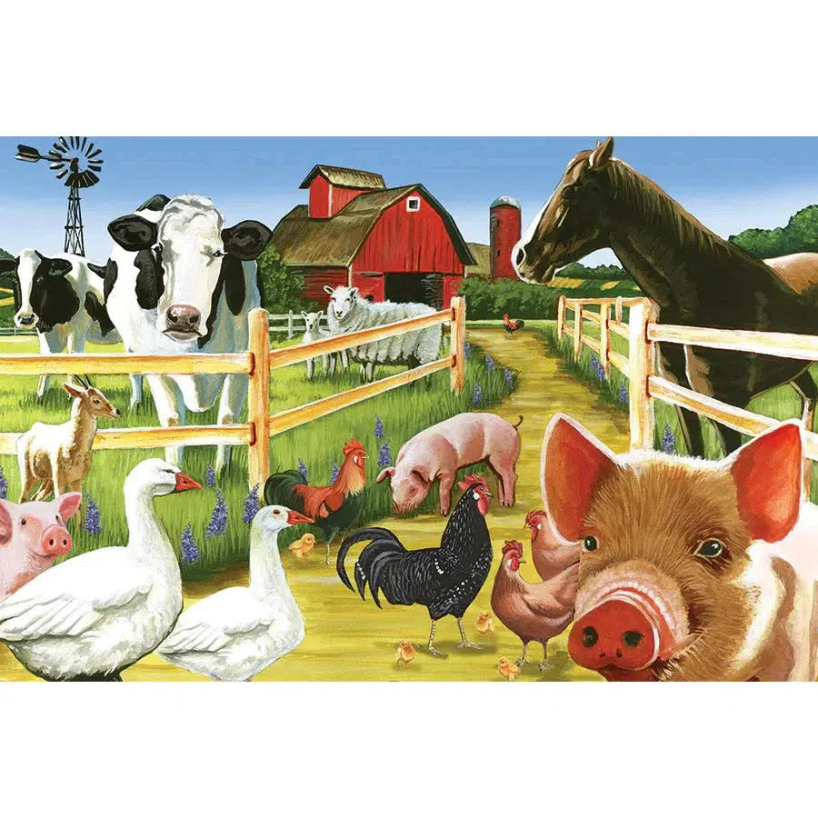 Welcome to the Farm 36 Piece Floor Jigsaw Puzzle Cobble Hill