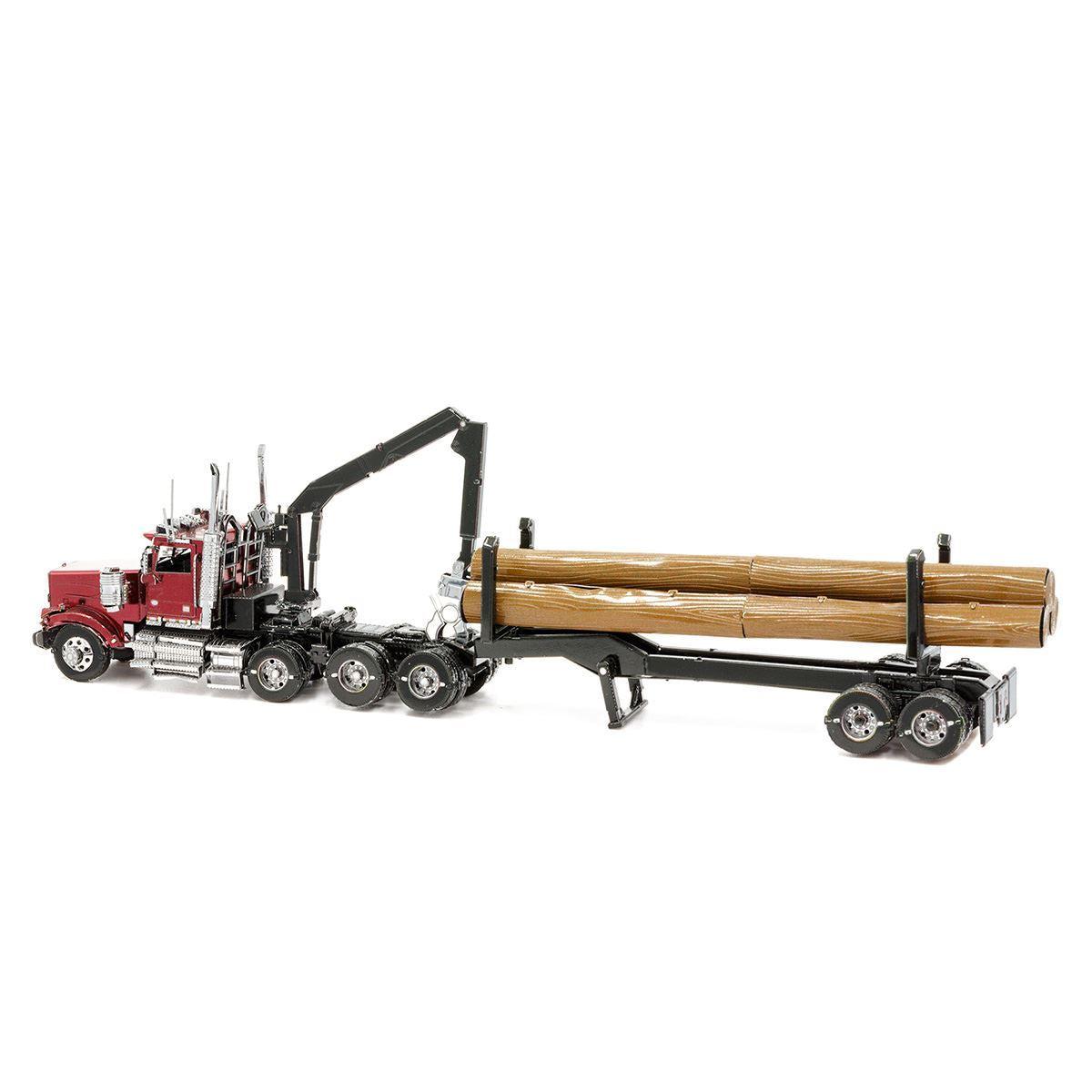 Western Star 4900SB Log Truck & Trailer Premium 3D Steel Model Kit Metal Earth