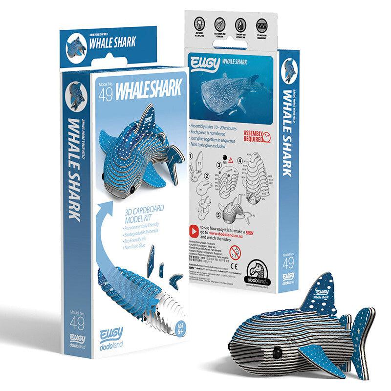 Whale Shark 3D Cardboard Model Kit Eugy Puzzle Merchant