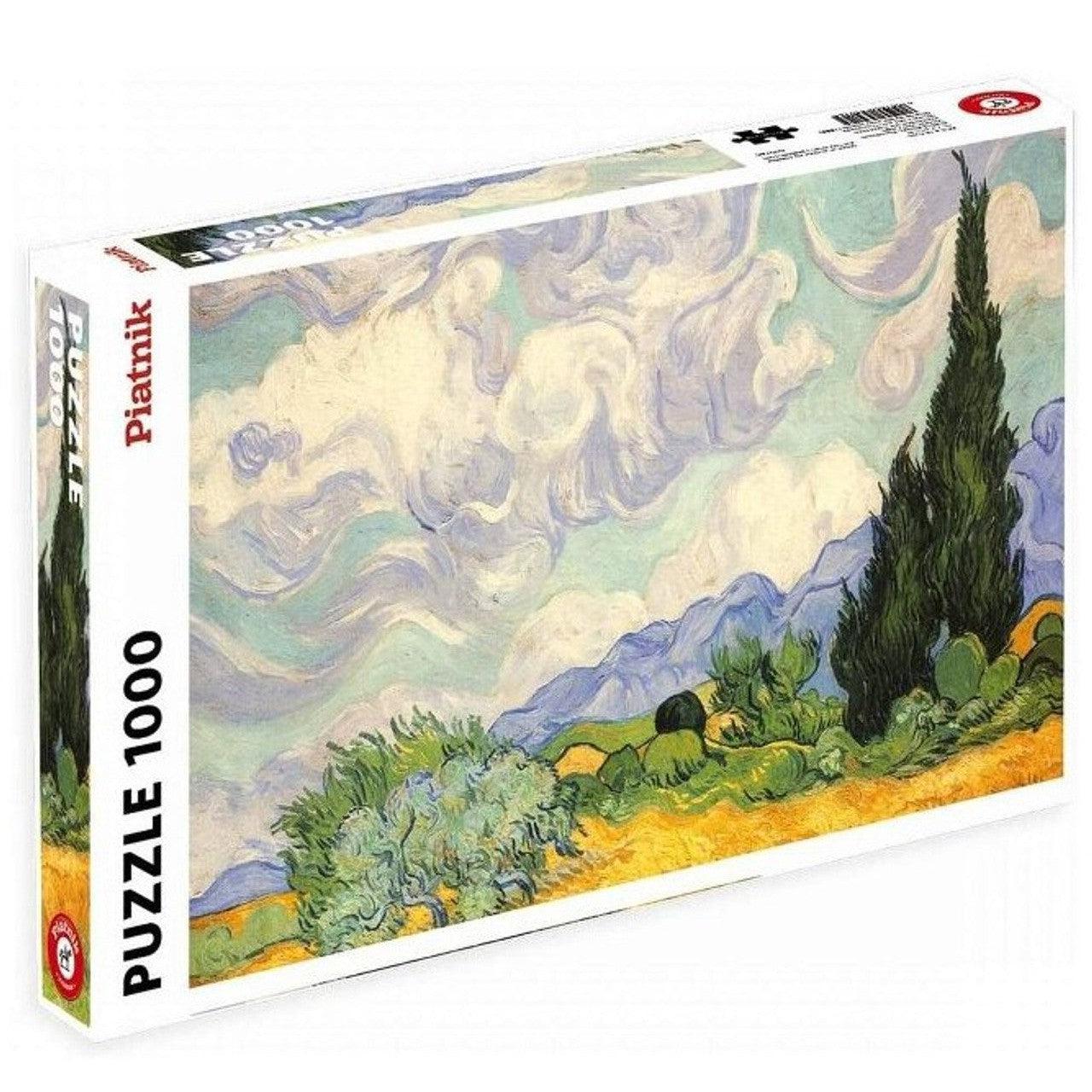 Wheat Field with Cypresses 1000 Piece Jigsaw Puzzle Piatnik Puzzle Merchant