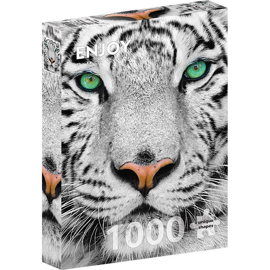 White Siberian Tiger 1000 Piece Jigsaw Puzzle Enjoy Puzzle Merchant