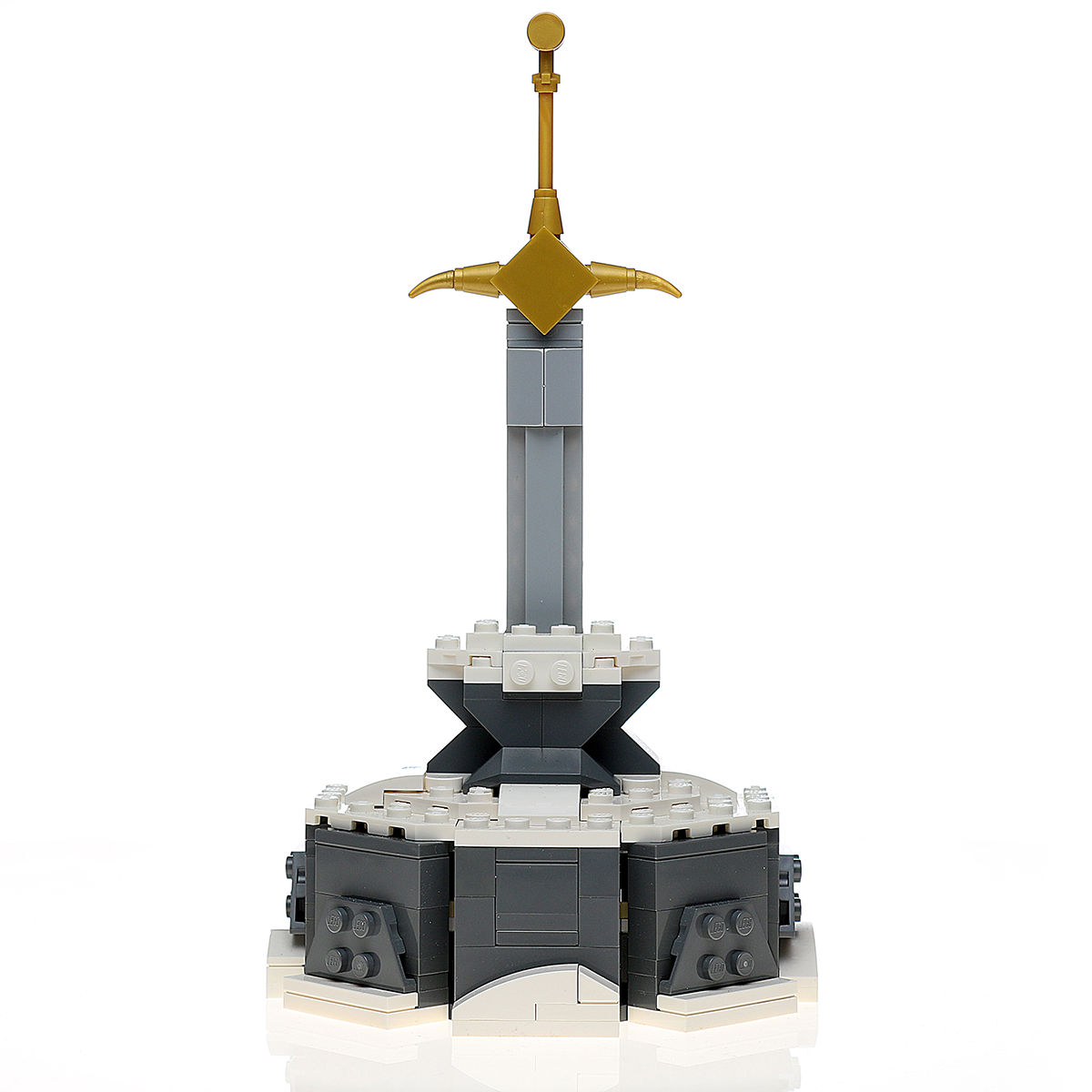 Custom Sword in the Stone MOC made using LEGO elements B3 Customs