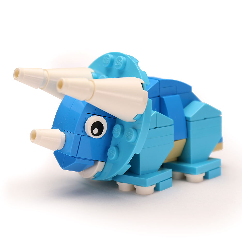 Triceratops - Custom Dinosaur Set made using LEGO parts - B3 Customs B3 Customs
