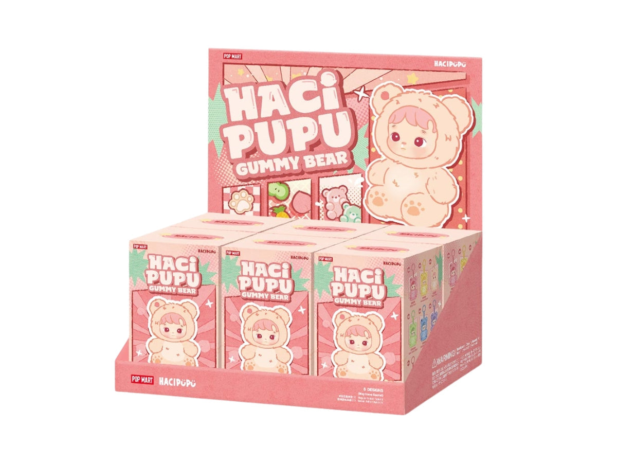 Hacipupu Gummy Bear Series - Vinyl Plush Pendant Whole Set (6 Blind Boxes) Labubu Loot