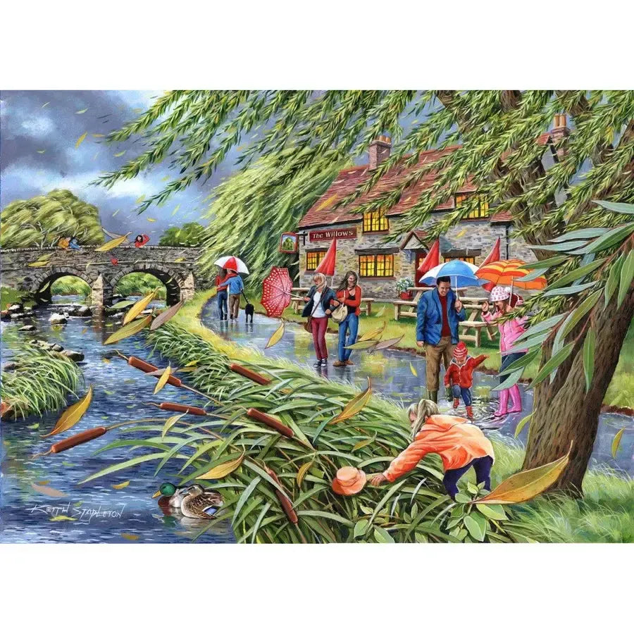 Wind at the Willows 1000 Piece Jigsaw Puzzle HOP Puzzle Merchant