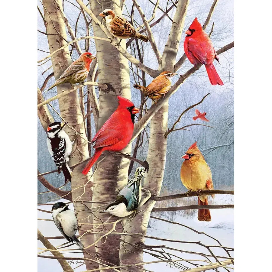 Winter Birds 1000 Piece Jigsaw Puzzle Cobble Hill