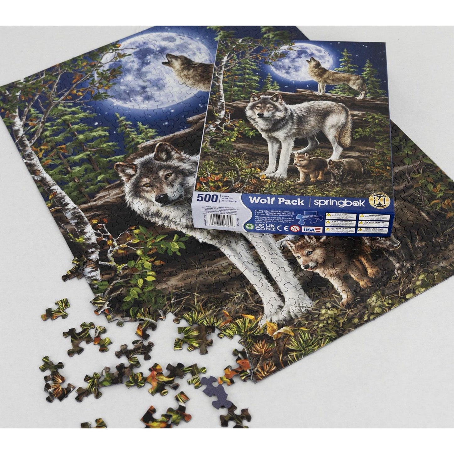 Wolf Pack 500 Piece Jigsaw Puzzle Springbok