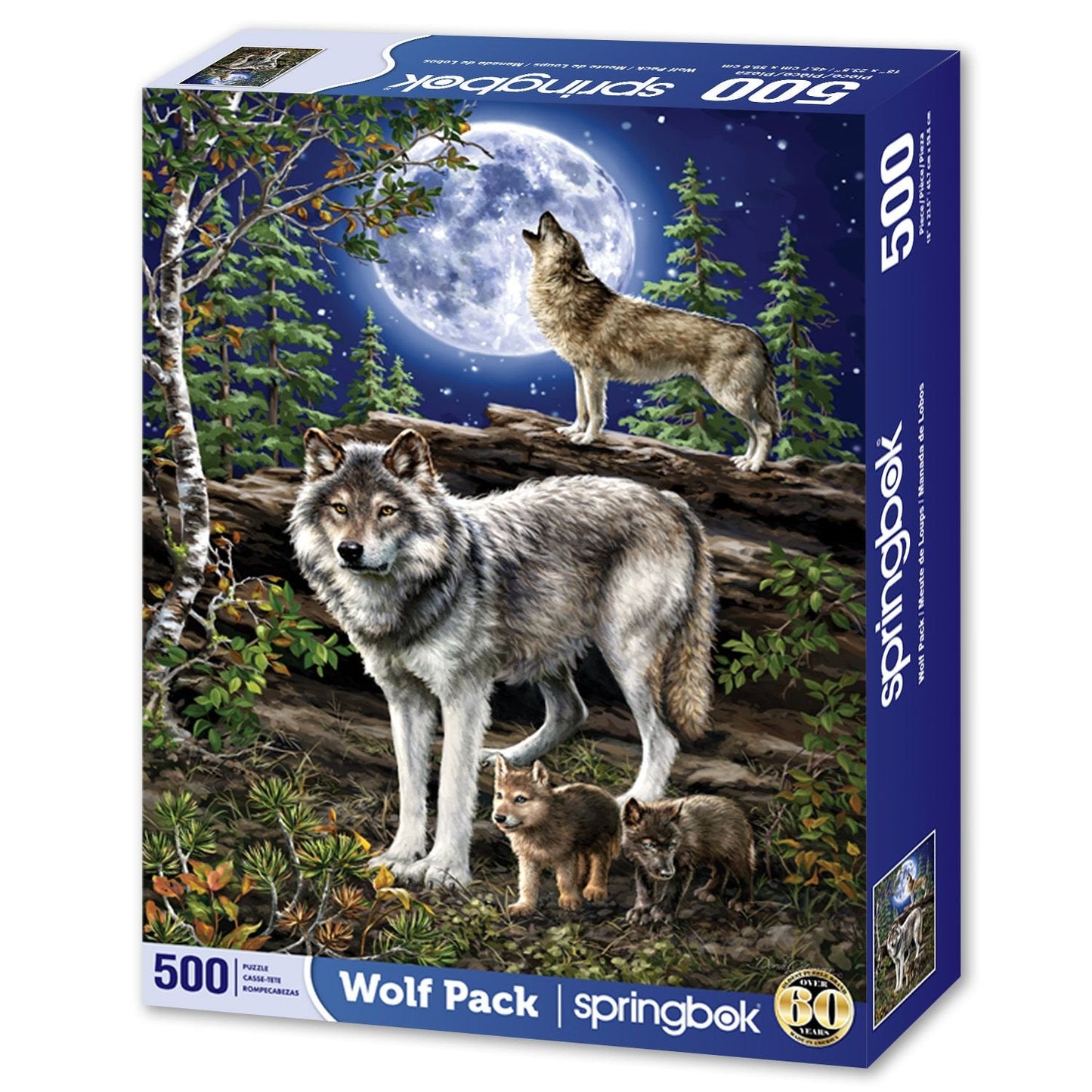 Wolf Pack 500 Piece Jigsaw Puzzle Springbok