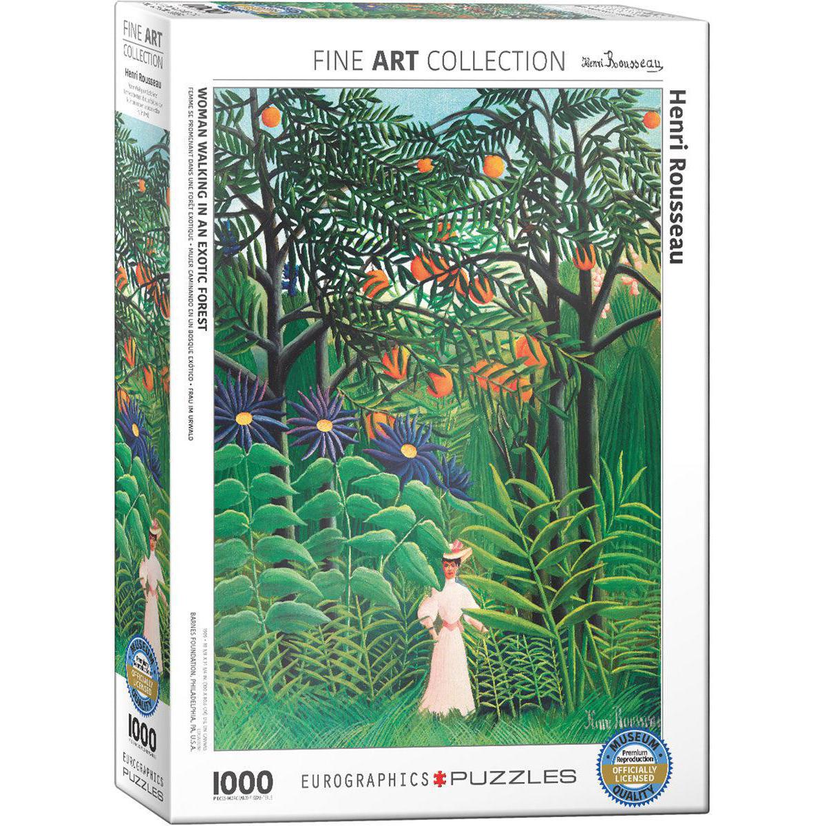 Woman Walking in an Exotic Forest 1000 Piece Jigsaw Puzzle Eurographics Puzzle Merchant
