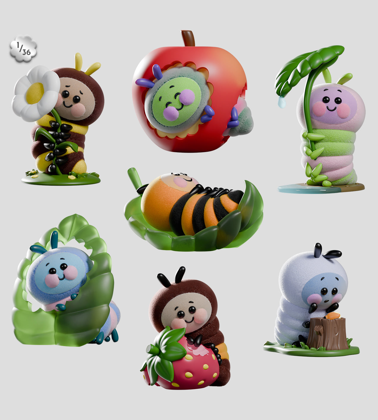 Wooly Bear and Friends Vinyl Blind Box (1 Blind Box) Super Anime Store