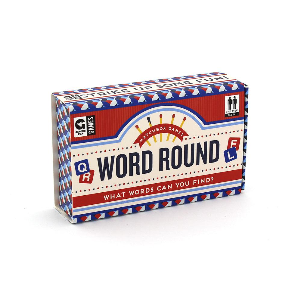 Word Round Matchbox Card Game Ginger Fox Puzzle Merchant