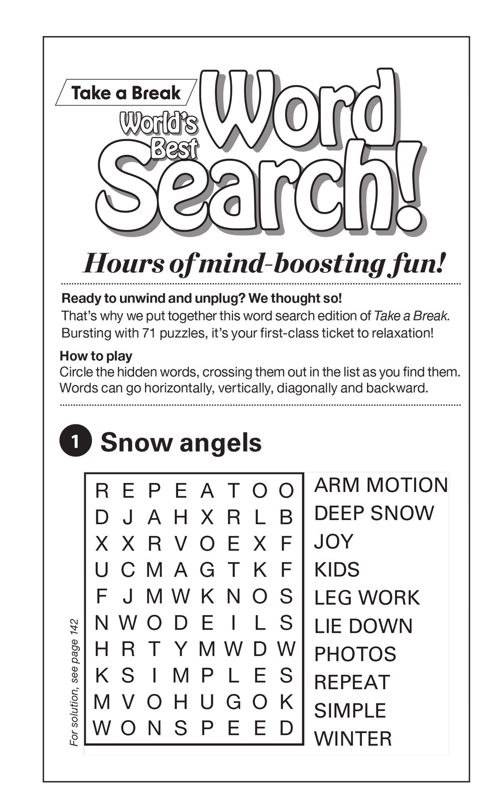 World's Best Puzzle - Word Search 25.10.24: Large Print, 71 Puzzles, Relax & Unwind, Great For Travel, Brain Booster & More! Magazine Shop US