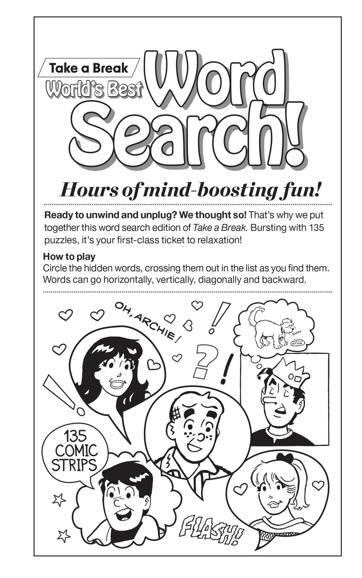 World's Best Puzzle - Archie Word Search 25.12.19: Over 134 Large Print Puzzles, Starring Archie & Friends, Packed With Nostalgia, Perfect For Travel, Sharpen Your Brain, Relax, Unwind, Solve & More! Magazine Shop US