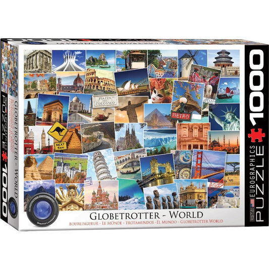 World Globetrotter 1000 Piece Jigsaw Puzzle Eurographics Puzzle Merchant