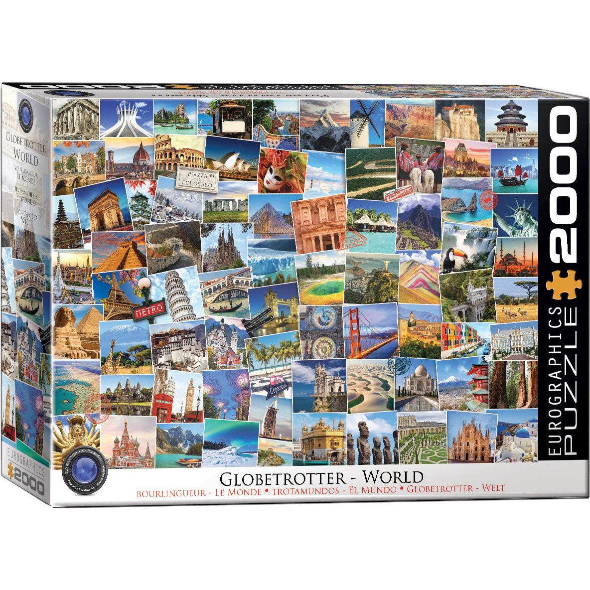 World Globetrotter 2000 Piece Jigsaw Puzzle Eurographics Puzzle Merchant