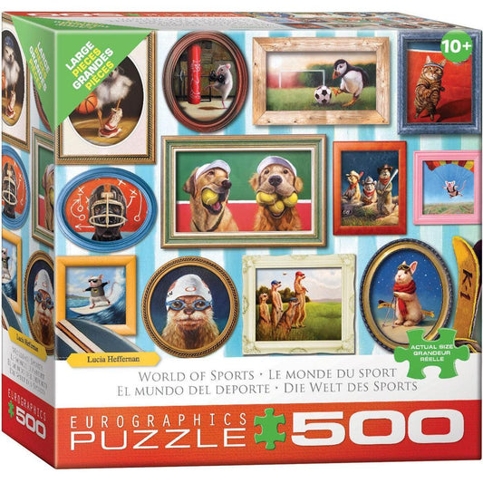 World of Sports 500 Piece Jigsaw Puzzle Eurographics Puzzle Merchant