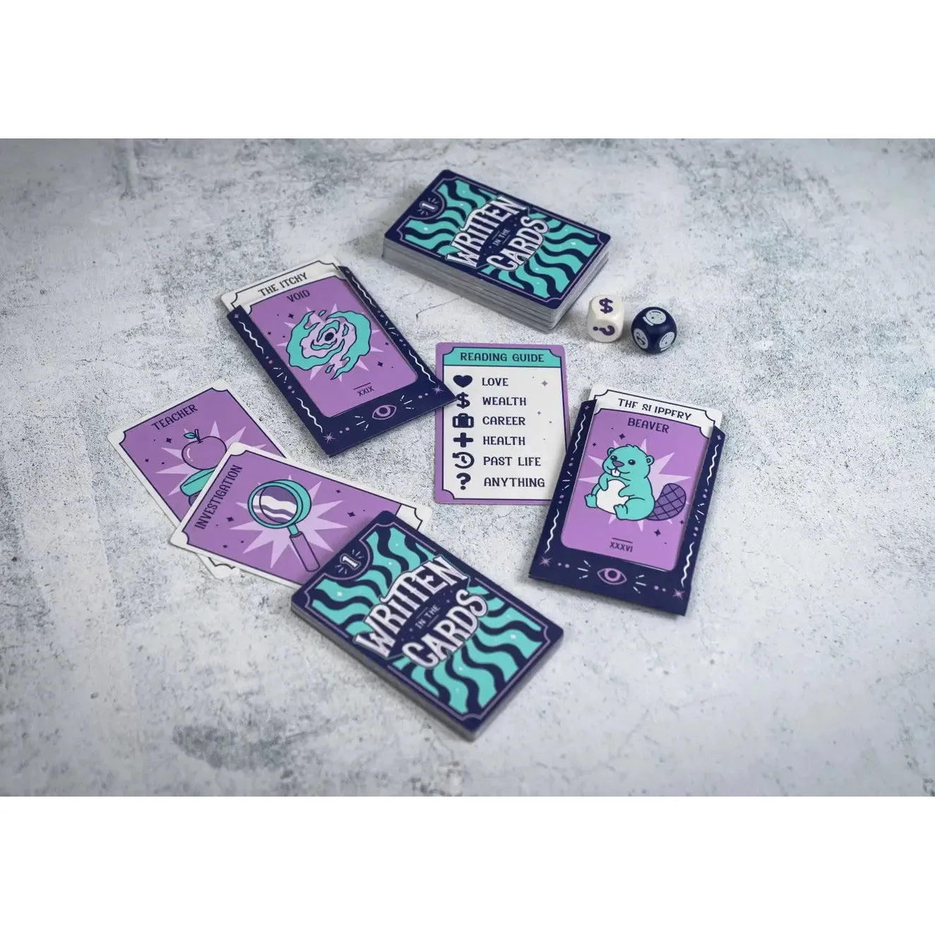 Written in the Cards - Dice & Cards Funny Fortune Game - Professor Puzzle