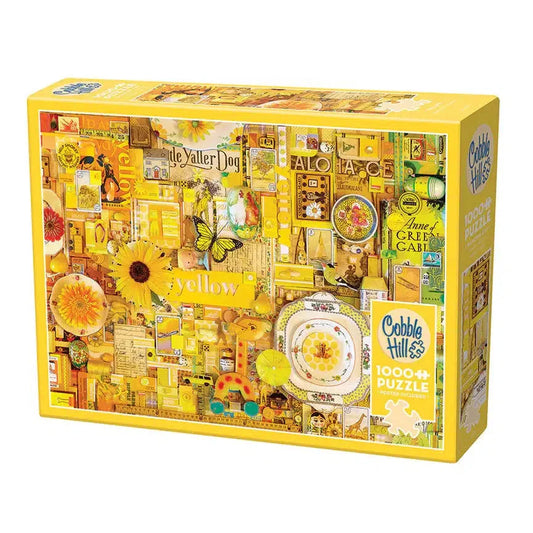 Yellow 1000 Piece Jigsaw Puzzle Cobble Hill Puzzle Merchant