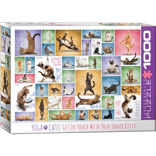 Yoga Cats 1000 Piece Jigsaw Puzzle Eurographics Puzzle Merchant