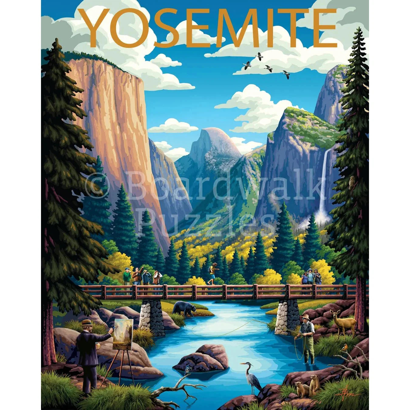 Yosemite National Park 500 Piece Jigsaw Puzzle Boardwalk