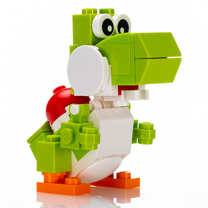 Friendly Green Dino made with LEGO parts B3 Customs