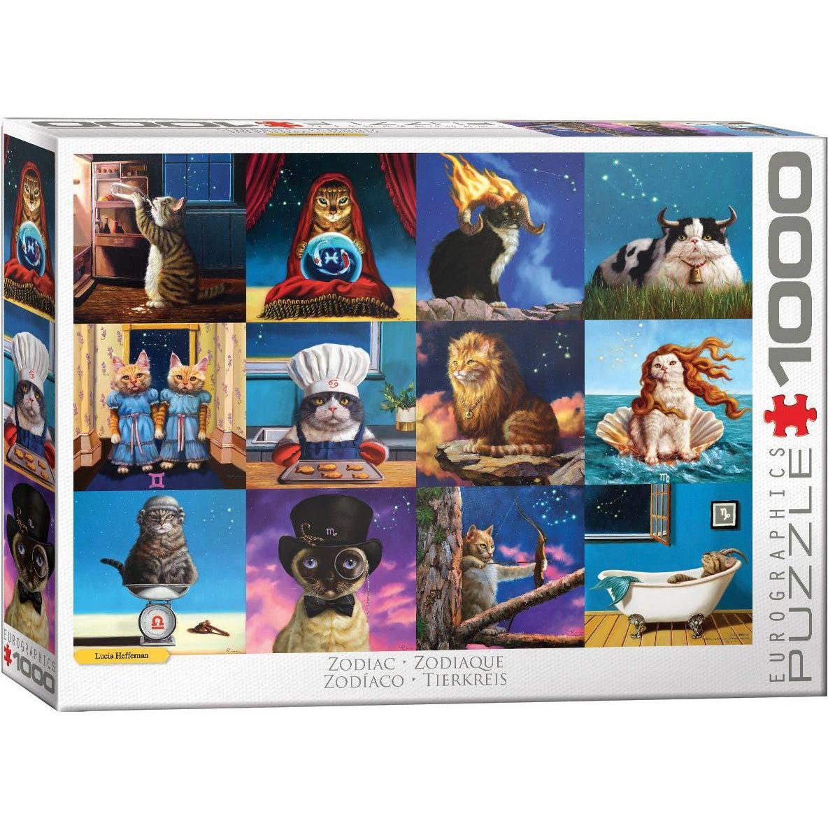 Zodiac Cats 1000 Piece Jigsaw Puzzle Eurographics
