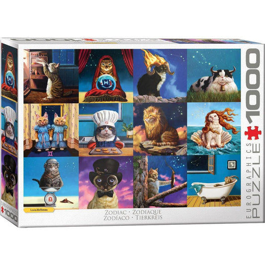 Zodiac Cats 1000 Piece Jigsaw Puzzle Eurographics