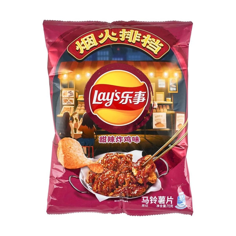 Lay's Potato Chips Sweet and Spicy Fried Chicken Flavor 2.47 oz Super Anime Store