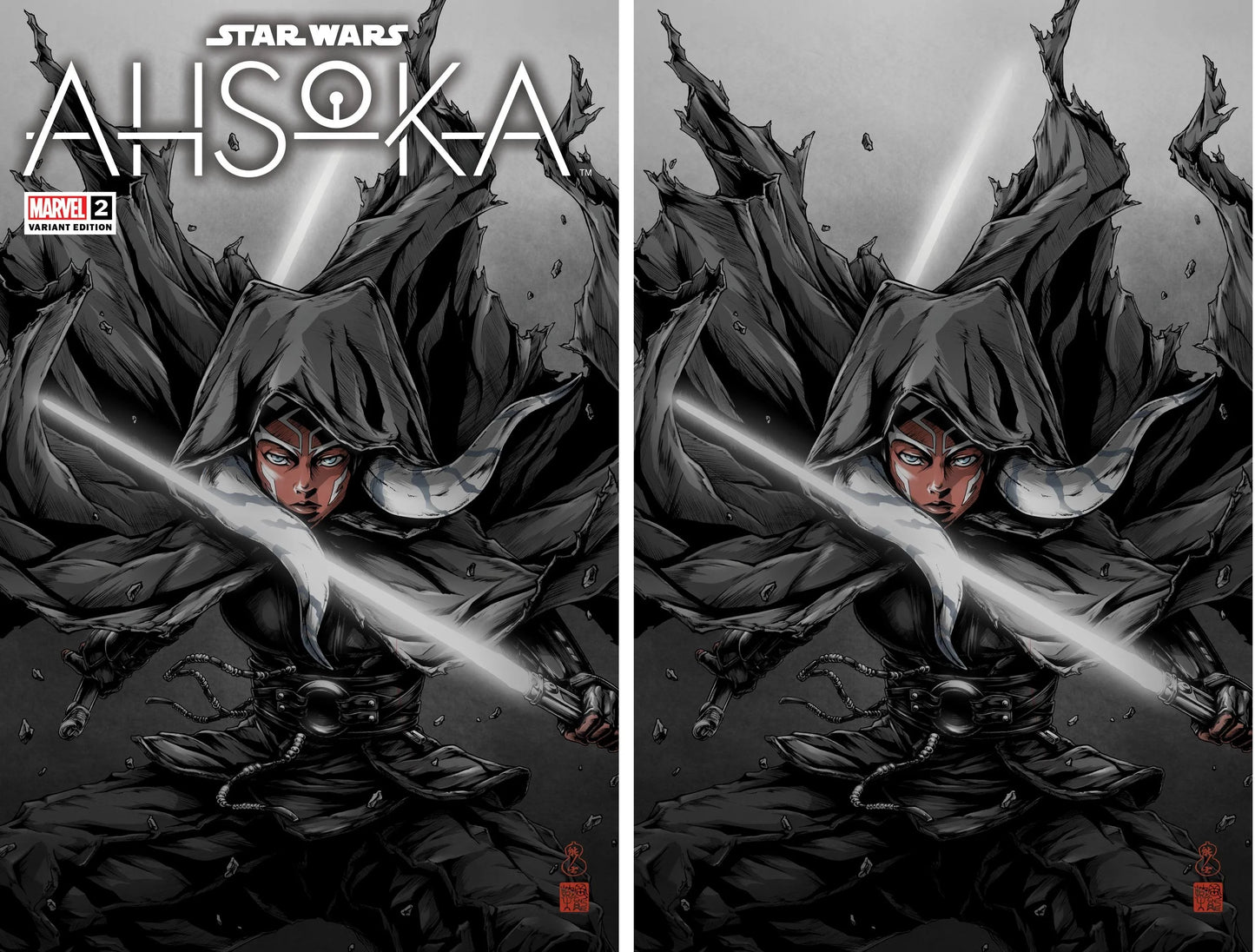 STAR WARS: AHSOKA #2 (TAKASHI OKAZAKI EXCLUSIVE TRADE/VIRGIN VARIANT SET)(PART 2 OF 8) Fandom Comic Shop