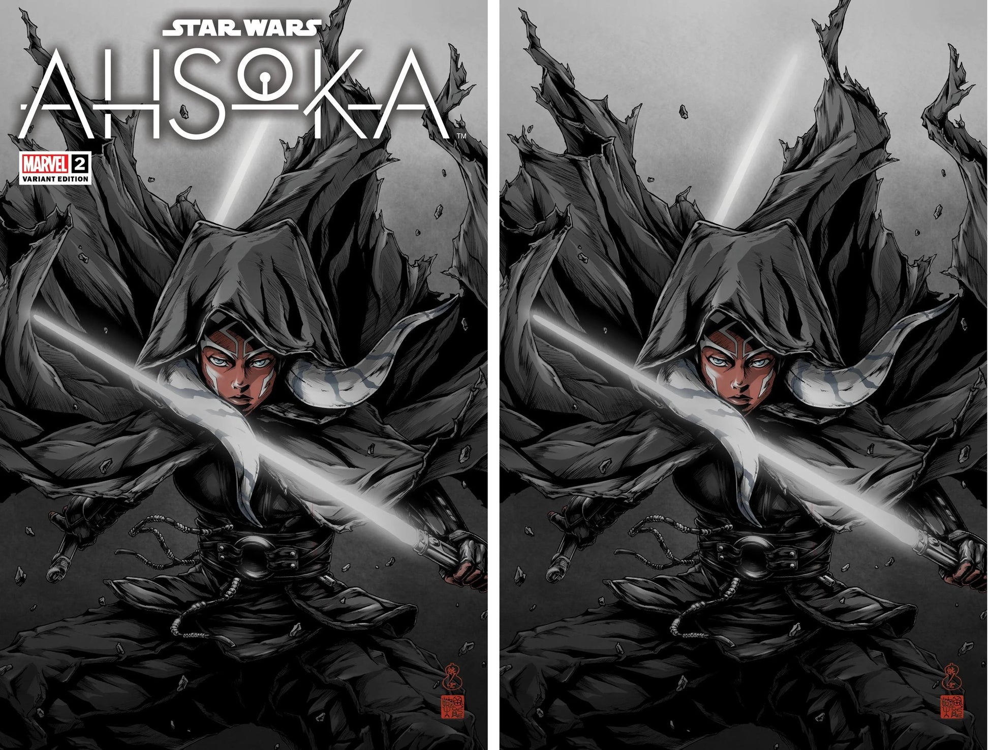 STAR WARS: AHSOKA #2 (TAKASHI OKAZAKI EXCLUSIVE TRADE/VIRGIN VARIANT SET)(PART 2 OF 8) Fandom Comic Shop