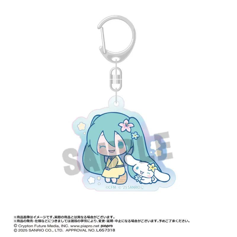 HATSUNE MIKU X CINNAMOROLL - AURORA ACRYLIC KEYCHAIN C Anime Pop