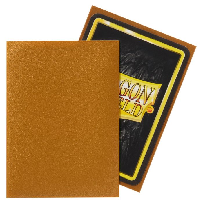 Dragon Shield Card Sleeves (100) Gold (Matte) Spoils and Loot