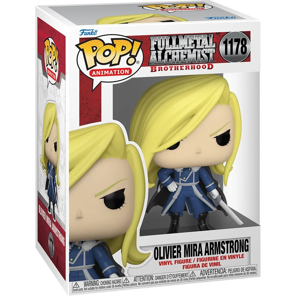 Funko POP 1178 Fullmetal Alchemist: Brotherhood Olivier Mira Armstrong with Sword Pop! Vinyl Figure Super Anime Store