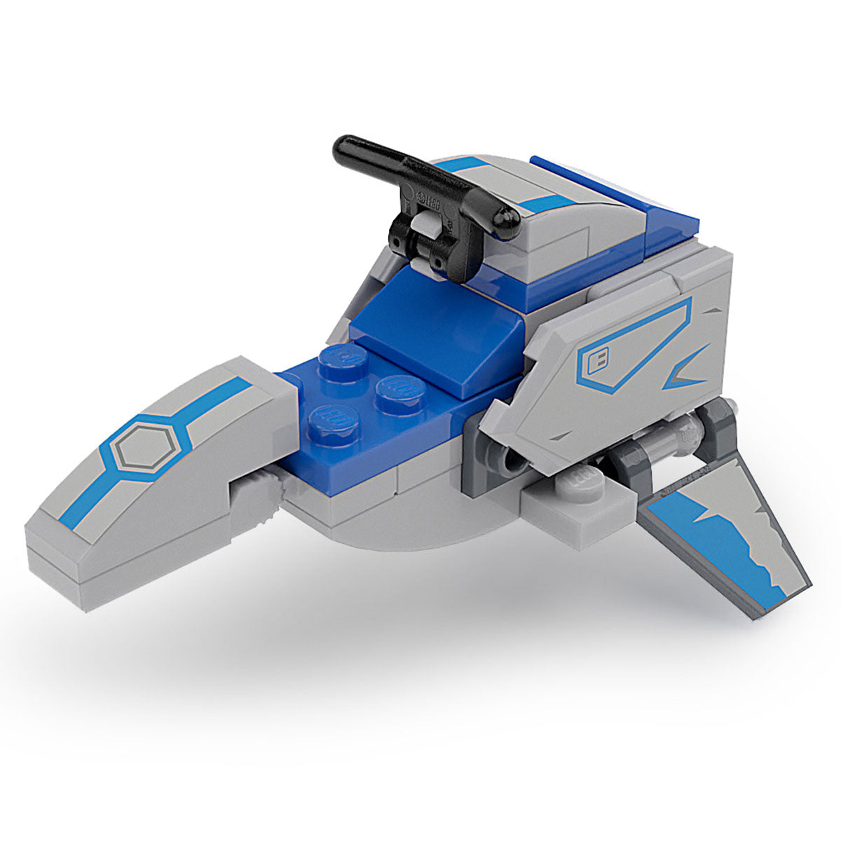 Balutar-class Swoop Speeder Bike Custom Building Set made using LEGO parts B3 Customs