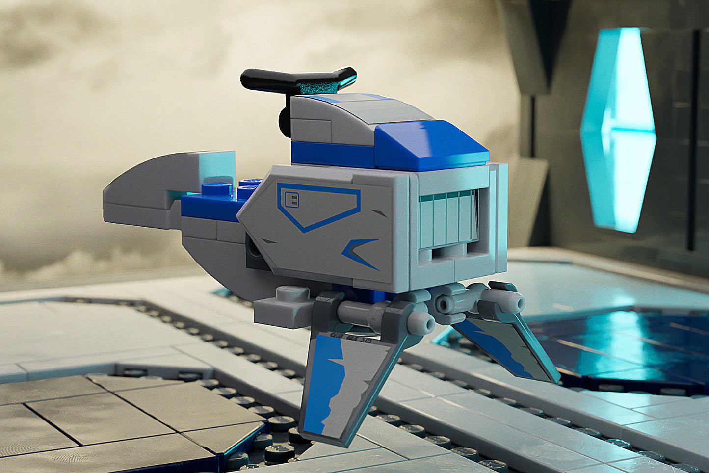 Balutar-class Swoop Speeder Bike Custom Building Set made using LEGO parts B3 Customs