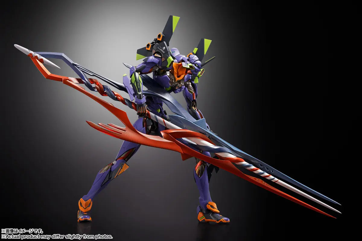 NEON GENESIS EVANGELION - EVANGELIOIN TEST TYPE-01 (UNIT-01) 30TH WITH THE SPEAR OF GAIUS TAMASHII NATIONS METAL BUILD FIGURE Anime Pop