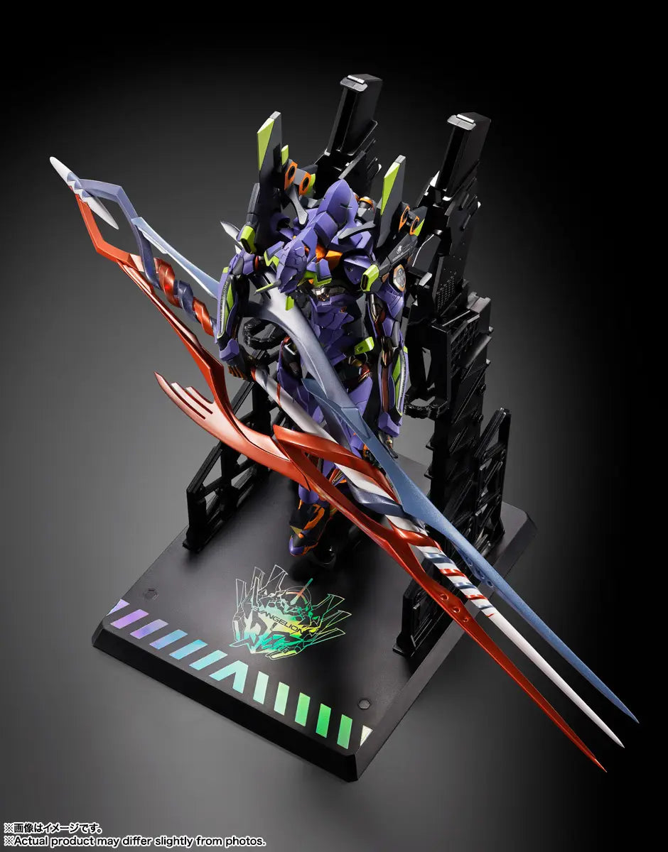 NEON GENESIS EVANGELION - EVANGELIOIN TEST TYPE-01 (UNIT-01) 30TH WITH THE SPEAR OF GAIUS TAMASHII NATIONS METAL BUILD FIGURE Anime Pop