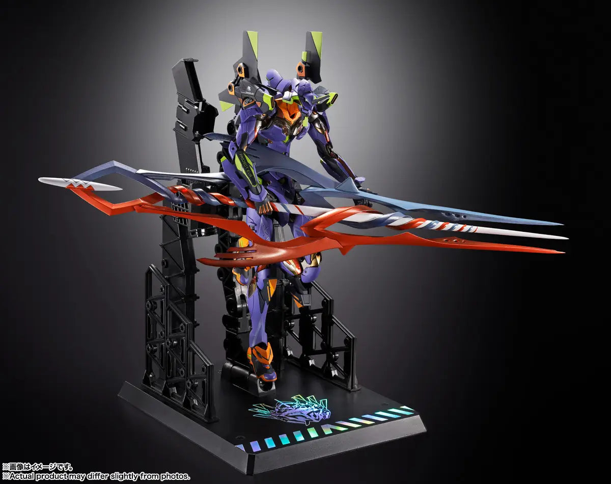 NEON GENESIS EVANGELION - EVANGELIOIN TEST TYPE-01 (UNIT-01) 30TH WITH THE SPEAR OF GAIUS TAMASHII NATIONS METAL BUILD FIGURE Anime Pop