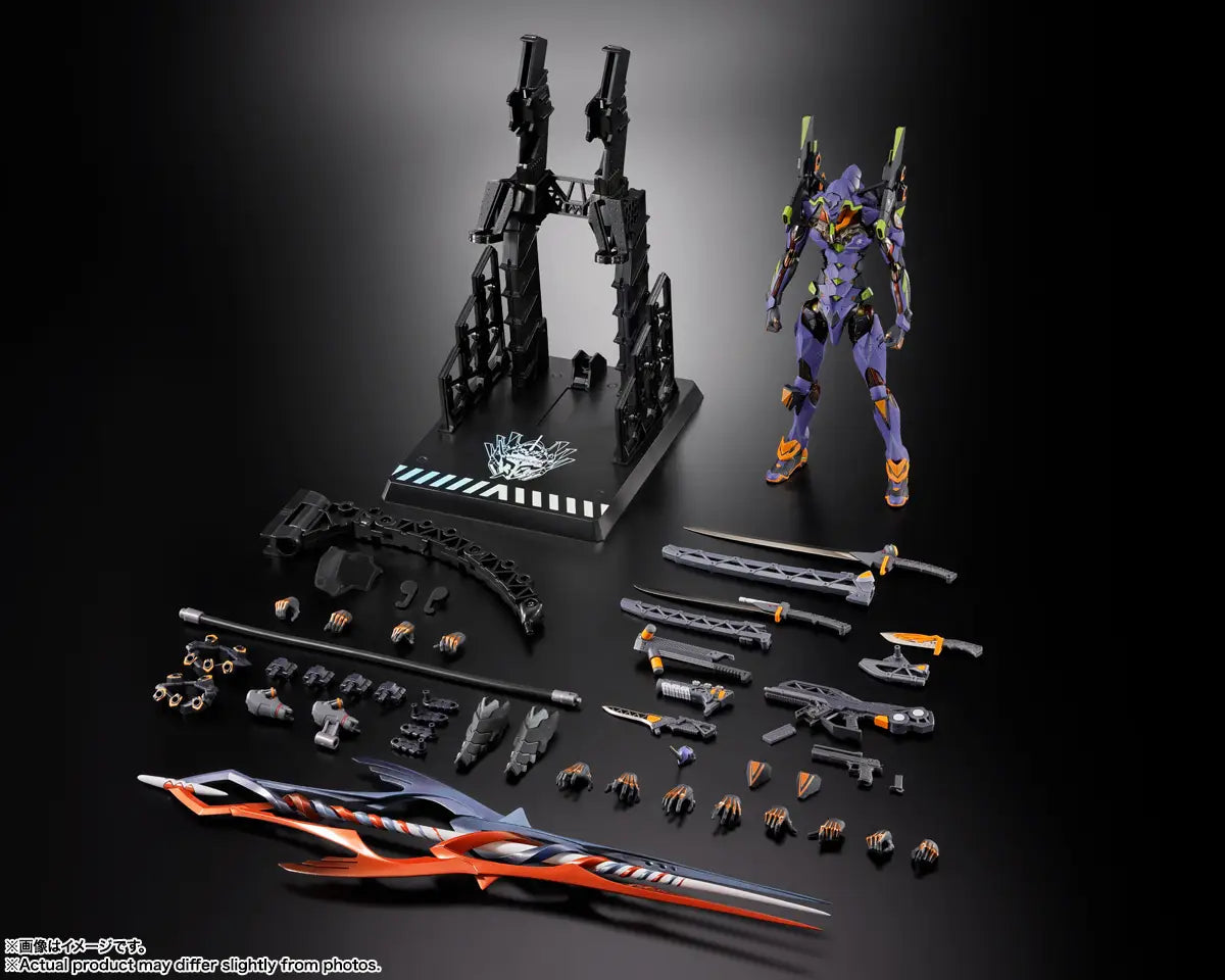 NEON GENESIS EVANGELION - EVANGELIOIN TEST TYPE-01 (UNIT-01) 30TH WITH THE SPEAR OF GAIUS TAMASHII NATIONS METAL BUILD FIGURE Anime Pop