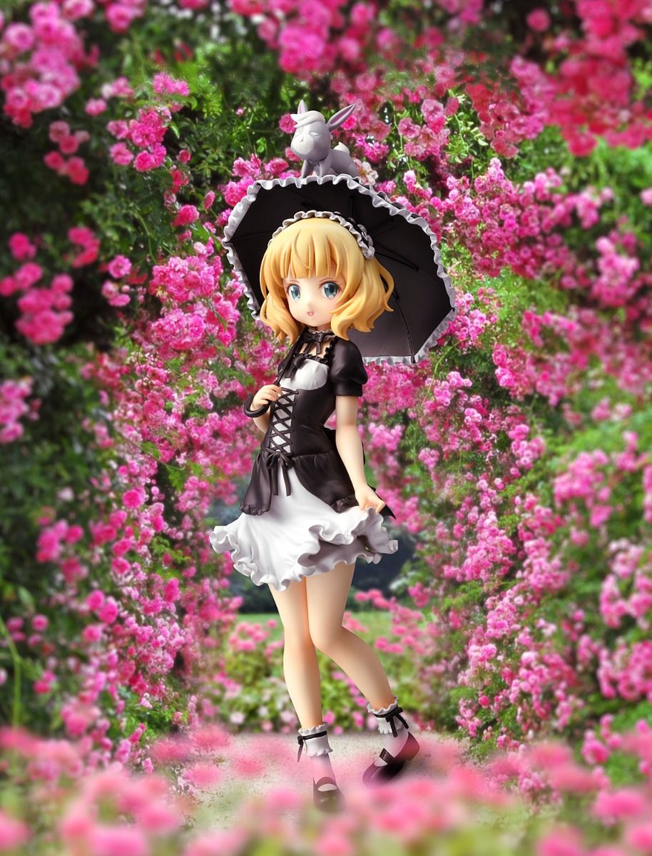 Bell Fine is The Order a Rabbit? Bloom: Syaro (Gothic Lolita Version) 1:7 Scale PVC Figure Super Anime Store