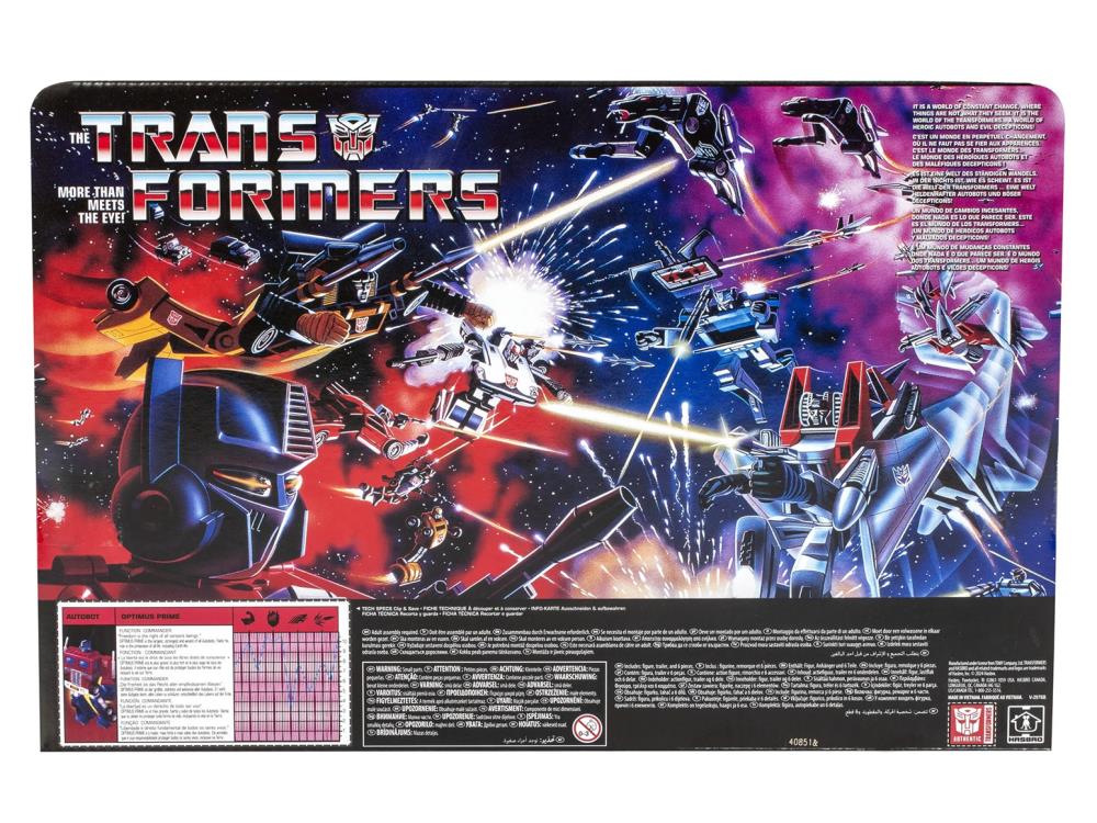 Transformers 40th Anniversary Optimus Prime (Retro G1) Action Figure Collectors Row