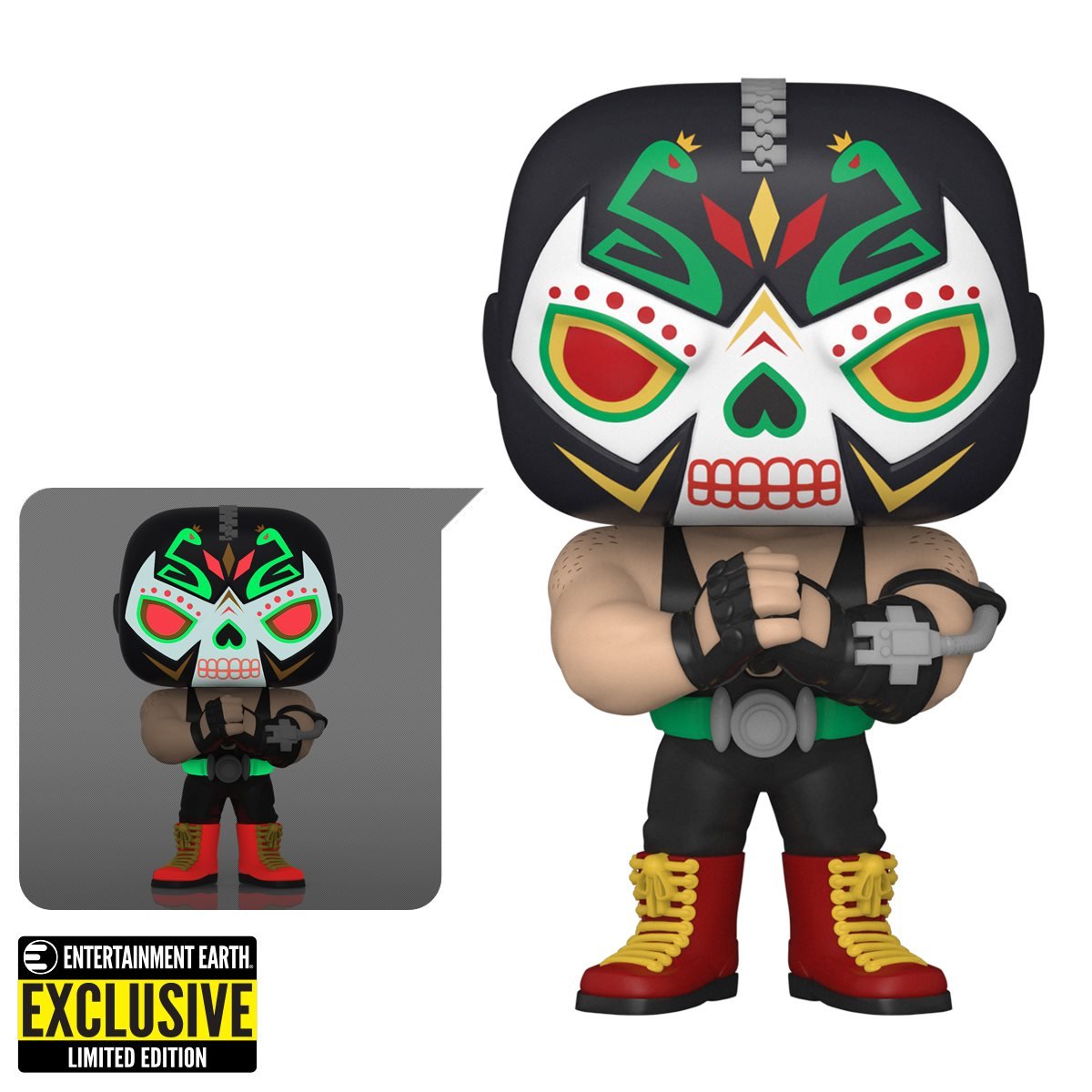 Funko Pop! Dia de los DC: Bane Glow-in-the-Dark - Entertainment Earth Exclusive Josh's Cards
