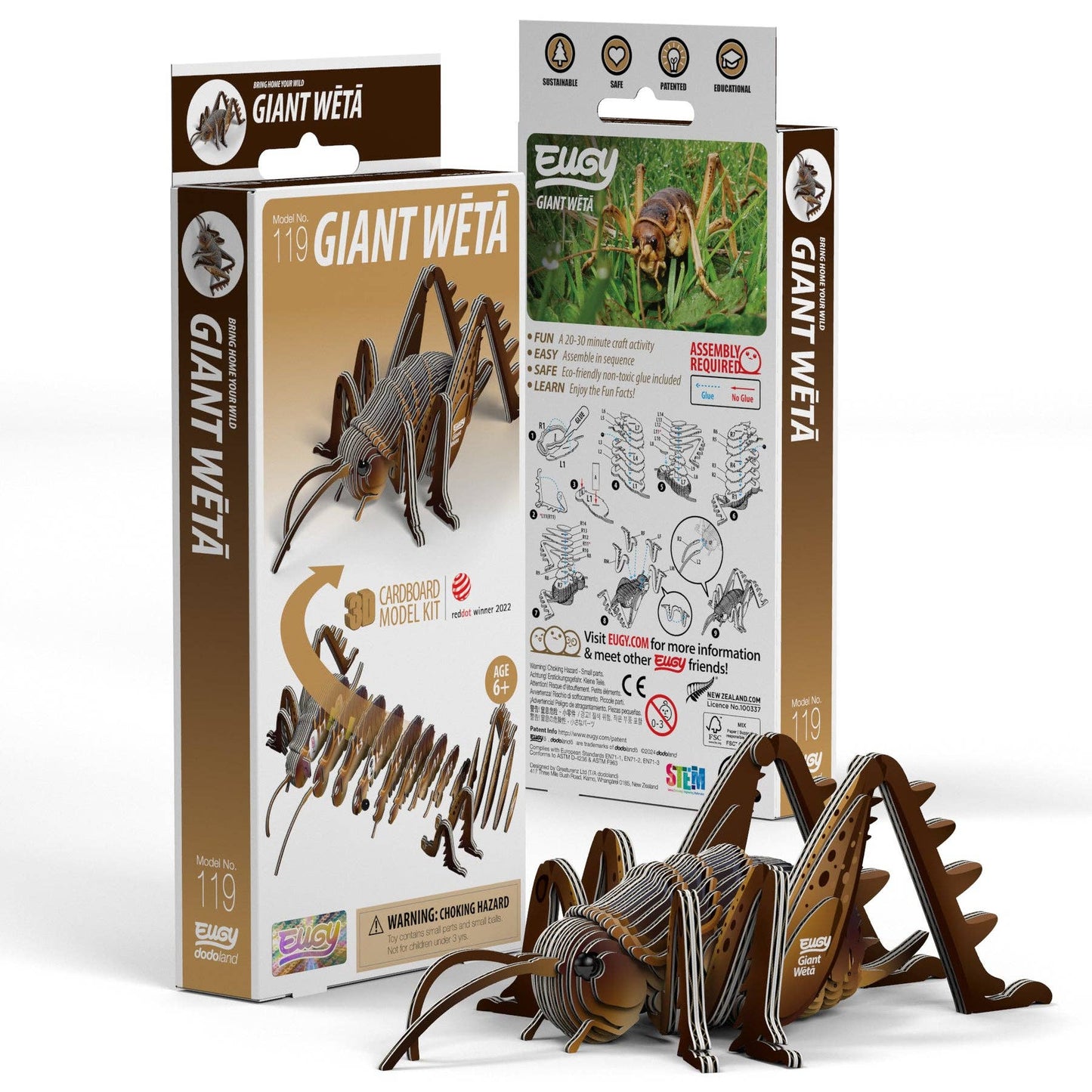 EUGY Giant Weta 3D Puzzle Olita Gifts & Goods