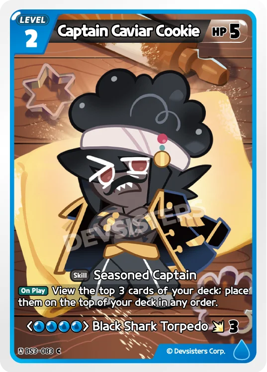 Captain Caviar Cookie BS3-083 C | Common Card